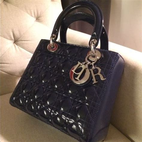 lady dior patent blue|Lady Dior bag price list.